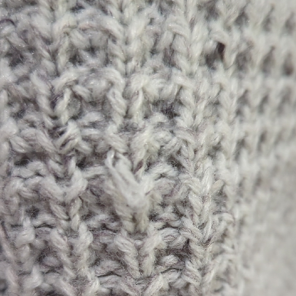 Vintage Oleg Cassini Gray Cable Knit Cardigan - Picture 8 of 12